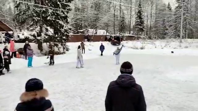 "Холодное сердце - III", Абрамцево, пруд у поссовета 09.01.2021 г. смотреть онлайн