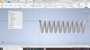 Построение пружины в Inventor