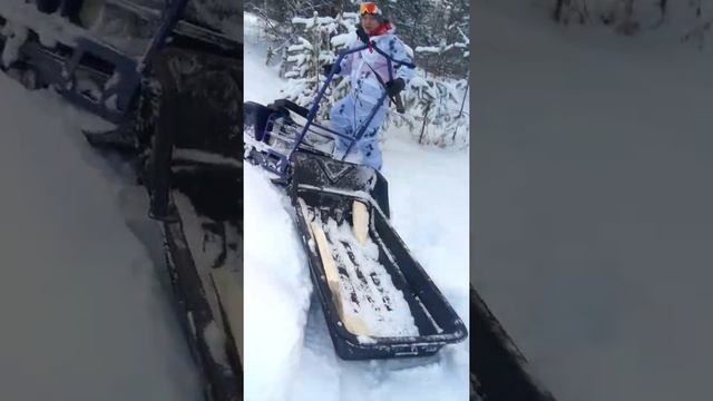 охота на мотобуксировщике. смотреть онлайн