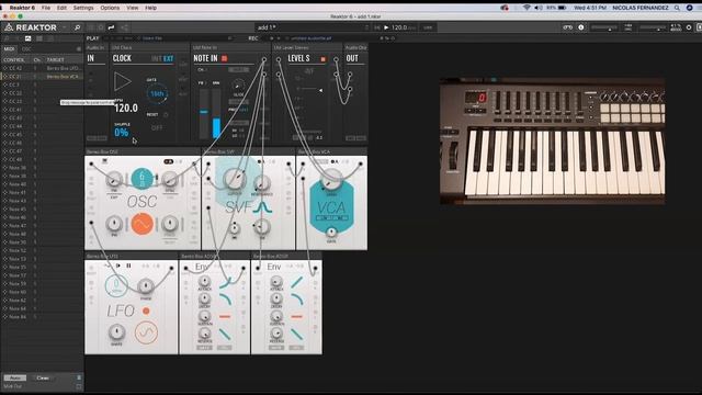 Mapping MIDI Controller on Reaktor @CSM DGME Studios смотреть онлайн