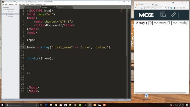 8. Associative Arrays in php || in bangla || смотреть онлайн