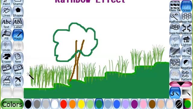 Rainbow Effect in Tux Paint смотреть онлайн