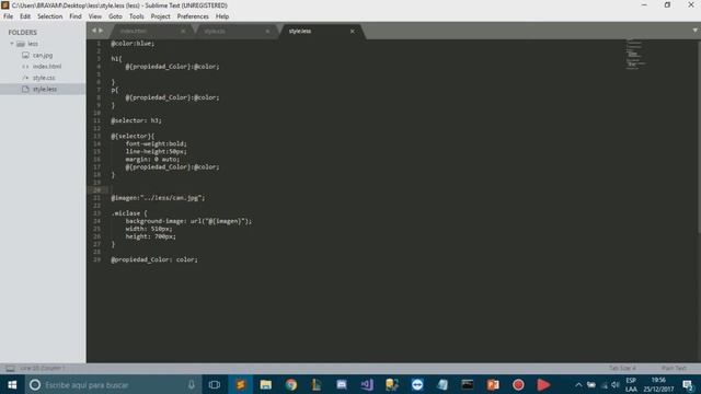 Variables Mixins Anidado usando LESS CSS смотреть онлайн