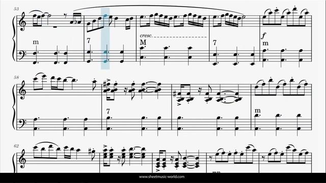 Libertango - Accordion solo - Astor Piazzolla (Sheets Music, Tutorial score) смотреть онлайн