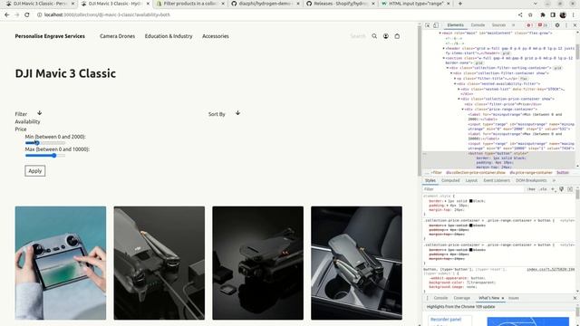 Shopify Hydrogen Reactjs Tutorial 8: Adding price filter to your collection page. смотреть онлайн