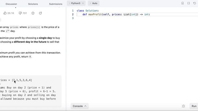 Best Time to Buy and Sell Stock - Leetcode 121 - Sliding Window - Python смотреть онлайн