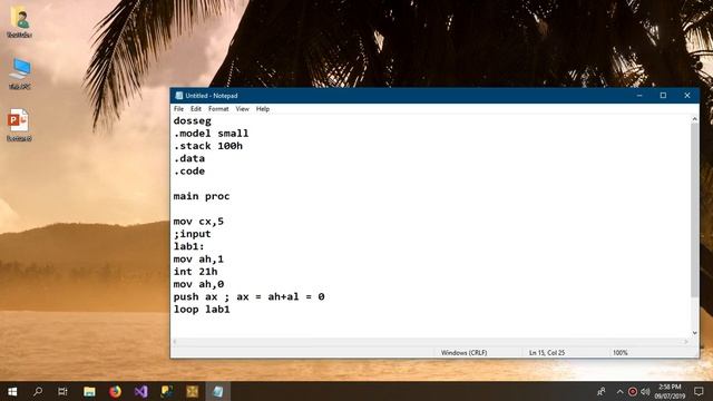 Stack, Reverse a String Program | Assembly Language 16 bit | Urdu/Hindi смотреть онлайн