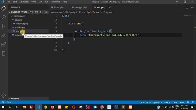 Laravel 7 Tutorial in Hindi [Part 4] - PHP Namespace смотреть онлайн
