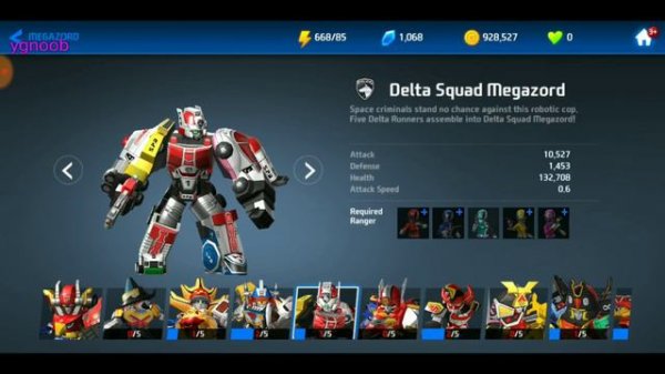 Power Rangers All Stars [Android/iOS] - All Megazord Highlight