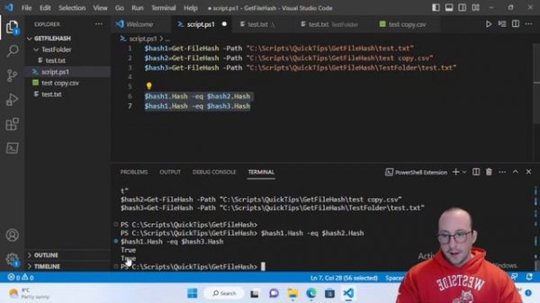 PowerShell Quick Tips : Get-FileHash