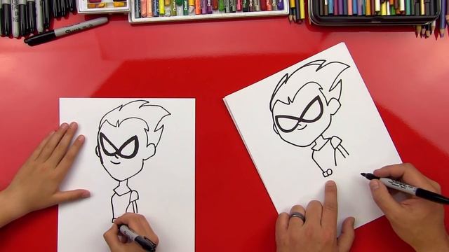 How To Draw Robin From Teen Titans Go! смотреть онлайн