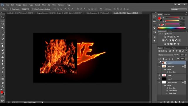 Create Stunning Fire Text Effects in Photoshop: A Complete Tutorial смотреть онлайн