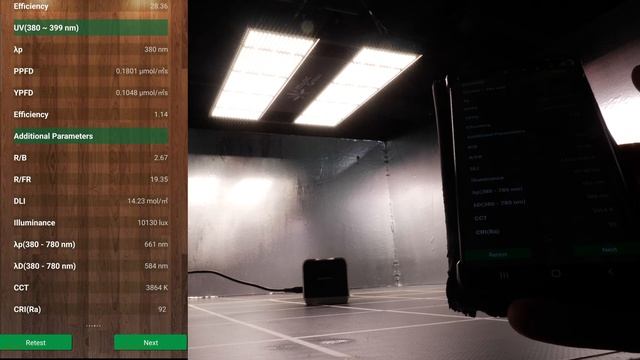 Medic Grow mini sun 320W LED grow light PAR test and review смотреть онлайн