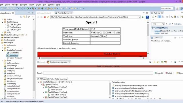How to execute failed test cases in Selenium webdriver смотреть онлайн