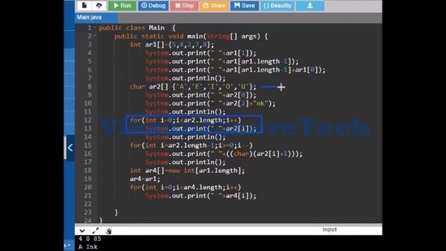Java Arrays Single Dimension Output Explanation смотреть онлайн