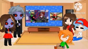 §FNF React To: SMG4 Mario Plays Friday Night Funkin'§