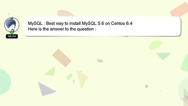 MySQL : Best way to install MySQL 5.6 on Centos 6.4 смотреть онлайн