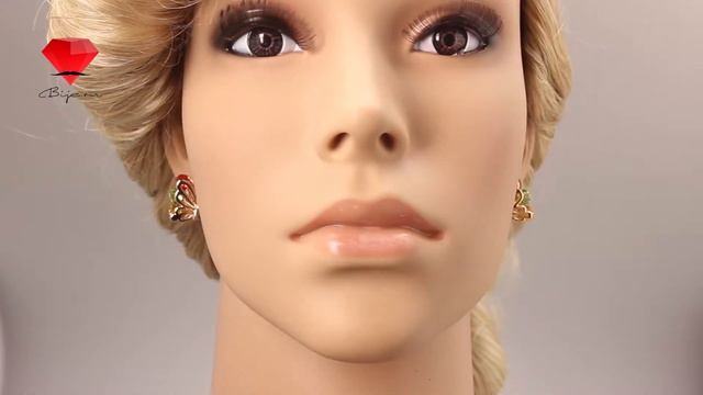 Bije.ru: Серьги в виде золотых мотыльков с разноцветными кристаллами Swarovski Trina (Трина) смотреть онлайн