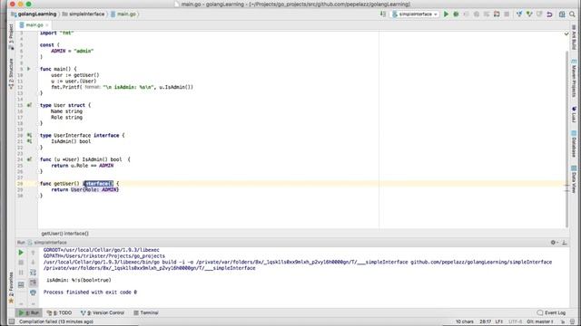 Интерфейсы в Golang смотреть онлайн