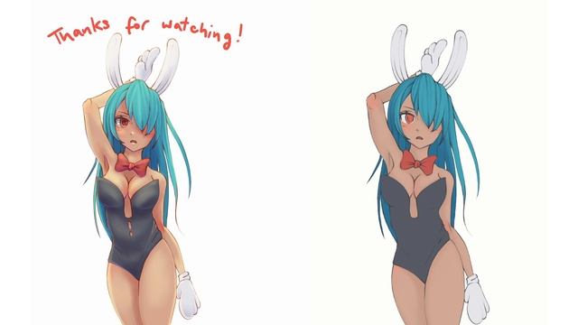 DIGITAL BUNNY SPEEDPAINT ⭐ PROCREATE iPAD PRO ⭐ Bunny Anime Girl смотреть онлайн