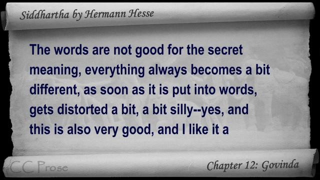 Chapter 12 - Siddhartha by Hermann Hesse - Govinda смотреть онлайн