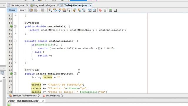Ejercicio Java. "Servicios" - Práctica con Clases Abstractas, Herencia y Polimorfismo смотреть онлайн