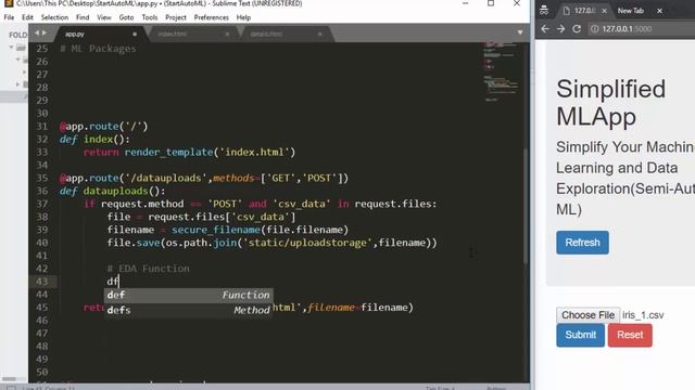Building A Drag & Drop Machine Learning Flask App смотреть онлайн