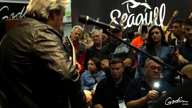 Doyle Dykes plays his signature Godin Multiac Steel at NAMM 2018 смотреть онлайн