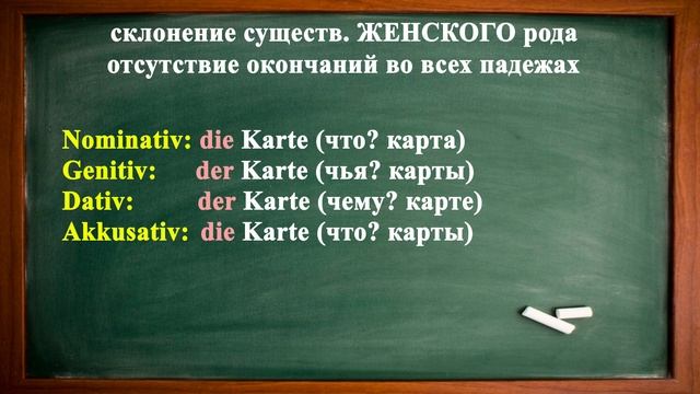 СКЛОНЕНИЕ имён СУЩЕСТВИТЕЛЬНЫХ в немецком языке + ПРАКТИКА смотреть онлайн