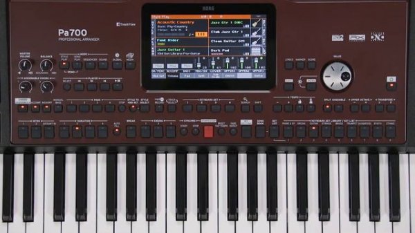 KORG PA700 видео инструкция Часть 7: Song Book