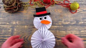 Новогодние Поделки. Символ года ТИГР из бумаги, Снеговик, Дед Мороз своими руками на Новый Год 2022