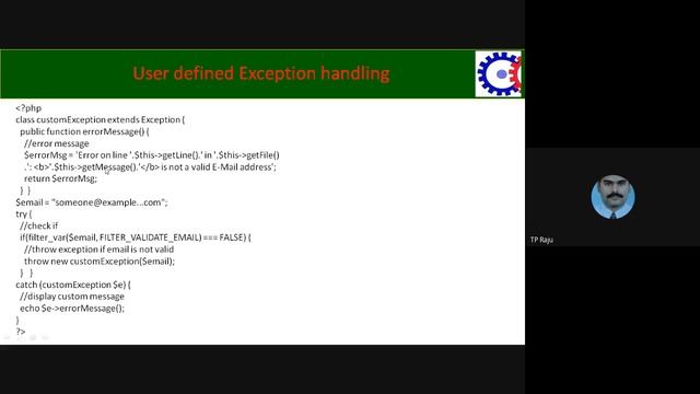 php exception try catch смотреть онлайн