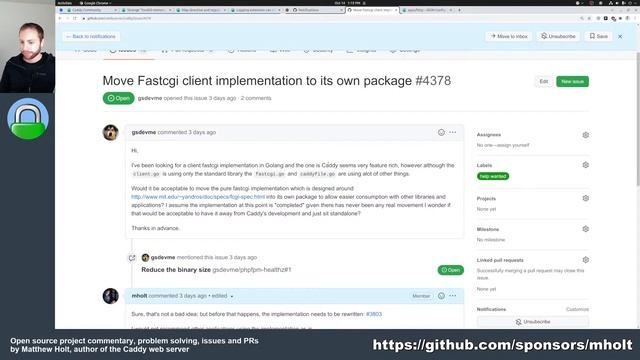 Open Source with Matt, Ep. 3: Improve performance of docs, and other interesting patches and issues смотреть онлайн