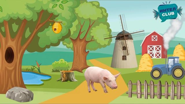 Дикие и домашние животные - Кто живет на ферме, а кто в лесу. Мультики Монтессори для малышей смотреть онлайн