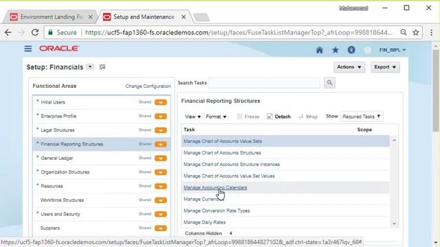 How to Update Accounting Calendar in Oracle Cloud Fusion Financials смотреть онлайн