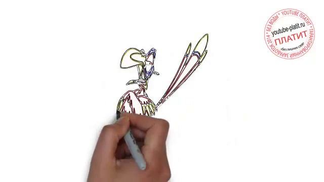 Как нарисовать попугая поэтапно карандашом смотреть онлайн