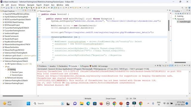 Selenium WebDriver with Java - Online Automation Testing Training - June 2023 Batch - Session 2 смотреть онлайн
