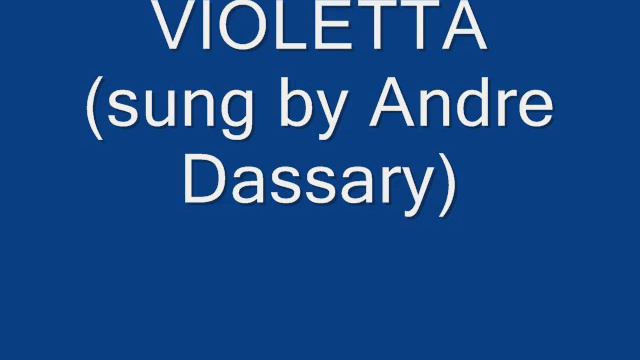 Violetta (sung by Andre Dassary) 1939 смотреть онлайн