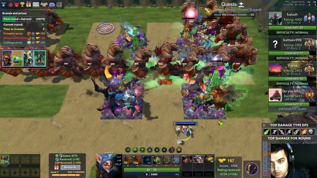 RANDOM FARM TD как играть в random farm td dota2? показывает профессионал и играет 616+ экстра волн смотреть онлайн