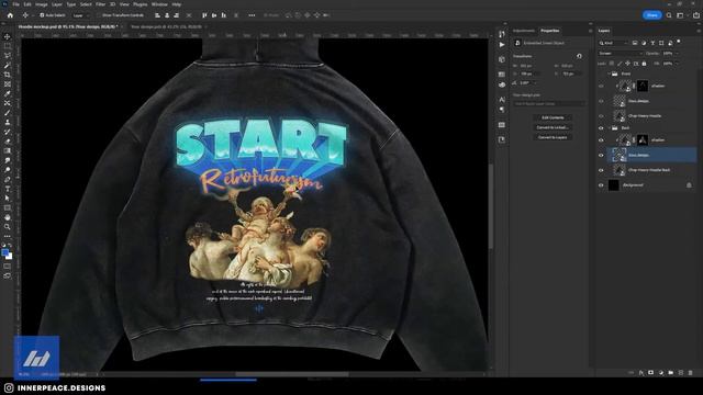 Create Realistic Hoodie Mockup & Free PSD file Giveaway | Streetwear Photoshop Tutorial смотреть онлайн