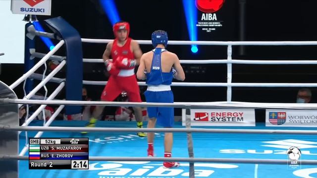 Kielce 2021 Finals (M52kg) MUZAFAROV Shakhzod (UZB) vs ZHOROV Evgenii (RUS) смотреть онлайн