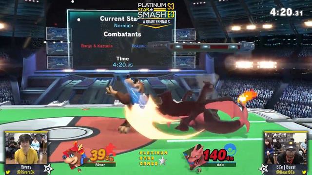 PSS S3:E3 - Rivers (Banjo) Vs. BCe | Beast (Pokemon Trainer, Falco) - W Quarterfinals смотреть онлайн