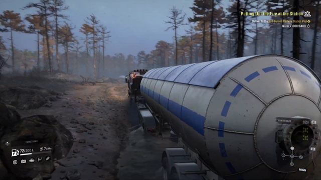 Snowrunner PS5 Putting Out the Fire at the Station - 4 truck job смотреть онлайн