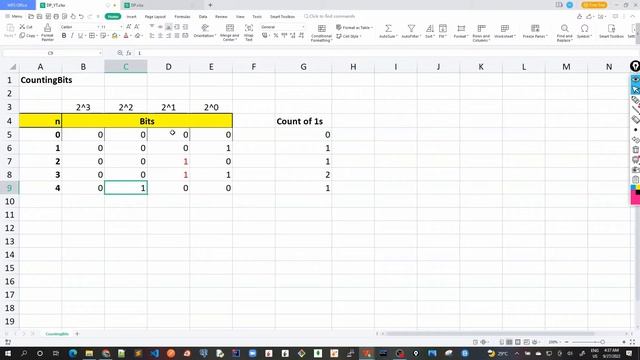 61 - Counting Bits - Dynamic Programming approach 1 смотреть онлайн