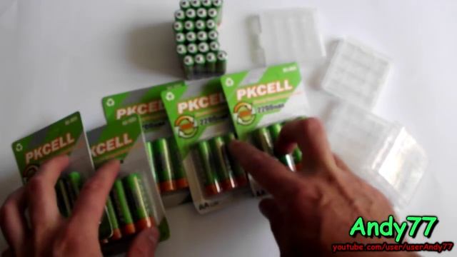 PKCELL с AliExpress 2 кг. аккумуляторов АА и ААА. смотреть онлайн