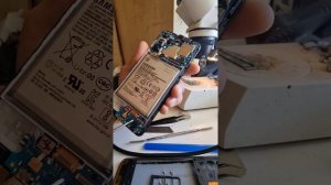 Samsung a325f воду был не работает тач сенсор не включается a32 внутренний все  детали