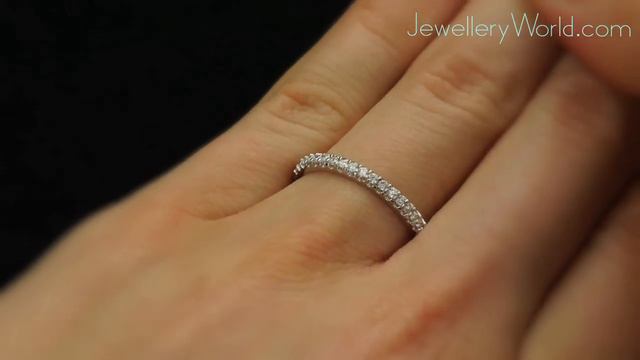 Diamond 18ct White Gold 0.65 Carat Round Eternity Ring смотреть онлайн