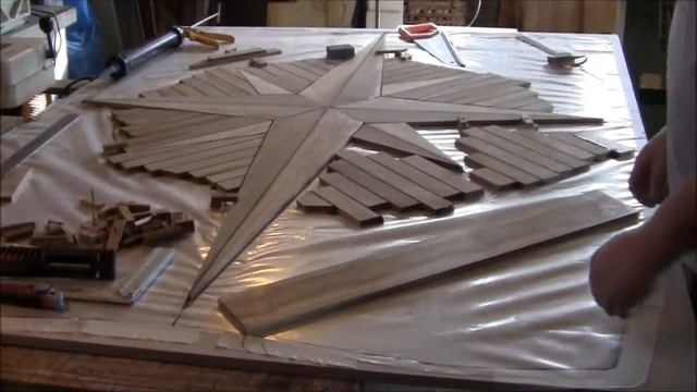 Инкрустация на палубе Роза ветров Изготовление фоновых полей смотреть онлайн