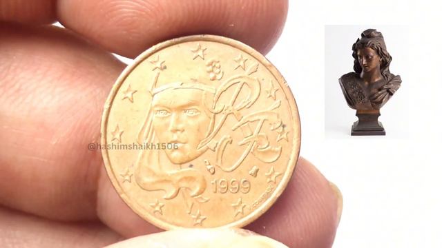 Republic of France 5 Euro Cents Copper Plated Coin. Mint in Monnaie de Paris, Paris France in 1999 смотреть онлайн