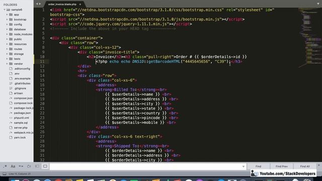 #187 Make E-com Website in Laravel 6 | Generate Barcode for Order Invoice смотреть онлайн